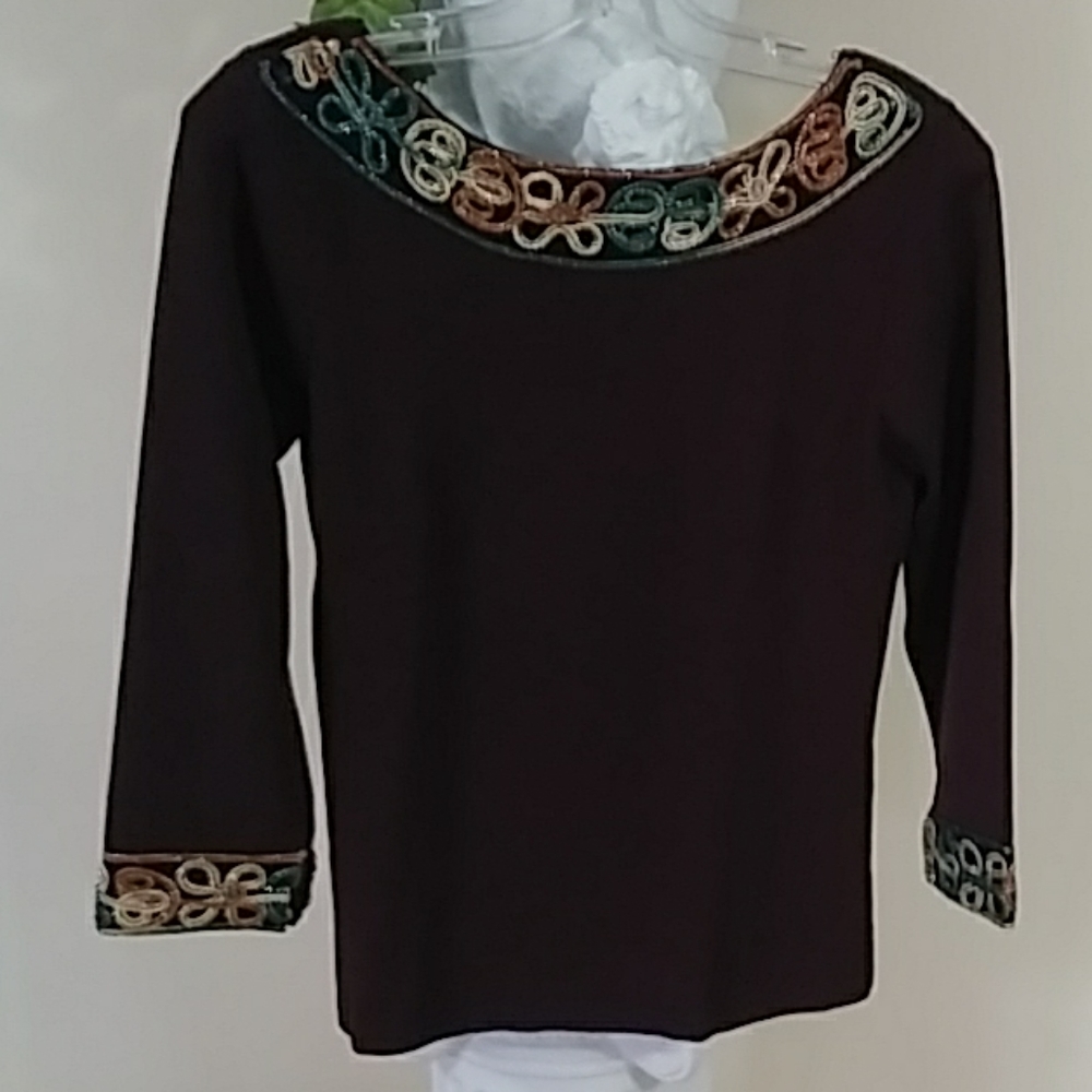 Brown Joseph A sweater NWOT